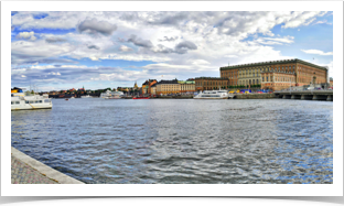 That is the Royal Palace from across the water.